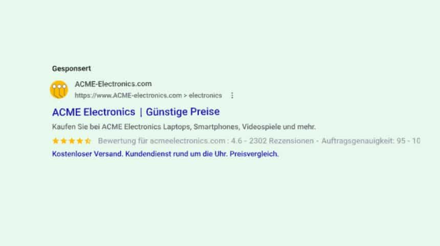 Google Ads Anzeigenerweiterungen im Überblick