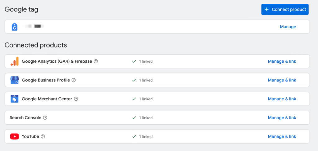 Google Ads Data Manager mit voll verknüpften Accounts