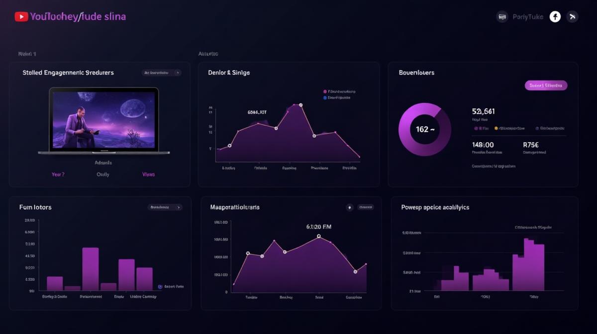 YouTube Ads Analytics Dashboard mit Video-Performance-Metriken