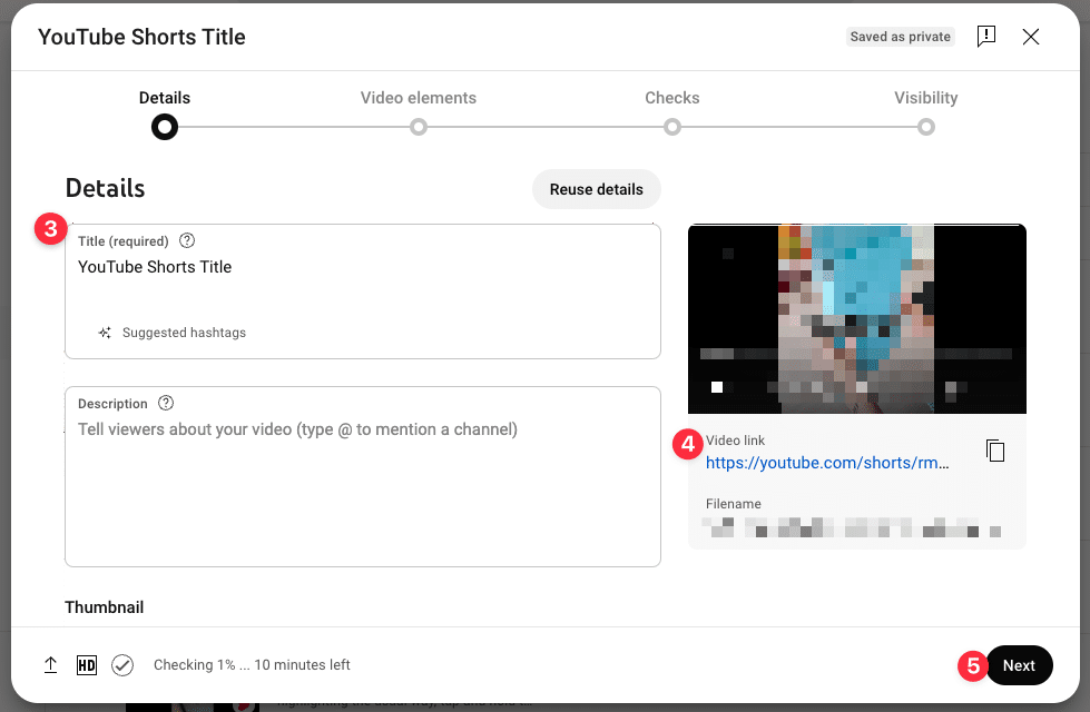 Einstellungen für das YouTube Shorts Ads Setup im YouTube Studio